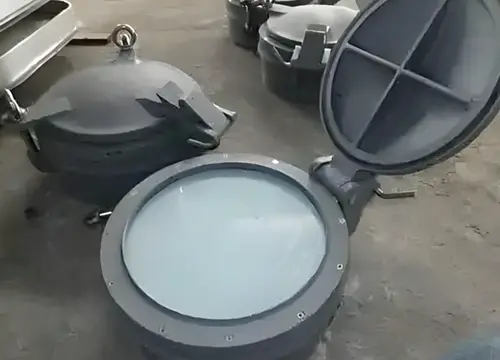 Portilla lateral ignífuga A60 para uso marino