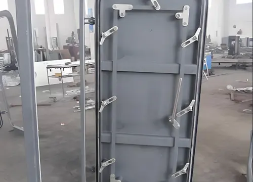 Puerta de acero marino de dos hojas estanca al gas