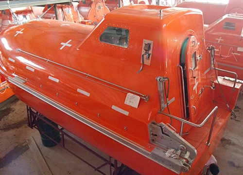 Bote salvavidas de caída libre cerrado de F.R.P.
