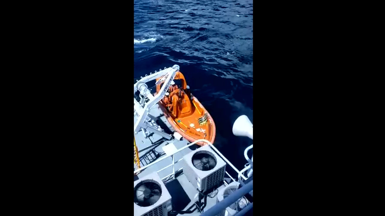 La exhibición del barco de rescate Normanship de Zhenjiang