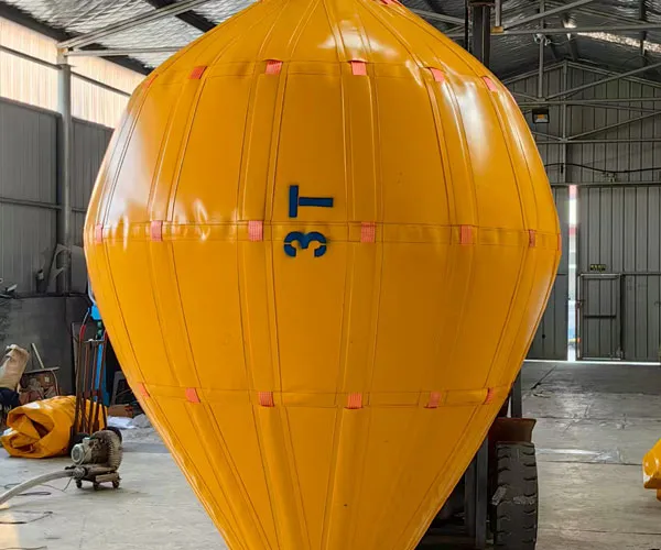 Fábrica de bolsas de elevación submarina de PVC de 100 toneladas para aplicaciones de paracaídas.