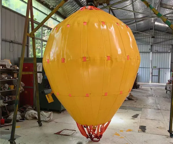 Fabricantes de bolsas de elevación de aire submarino de PVC de tipo paracaídas de 100 t