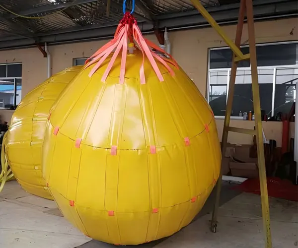Proveedores de bolsas de elevación submarina de PVC de 100 toneladas con función de paracaídas