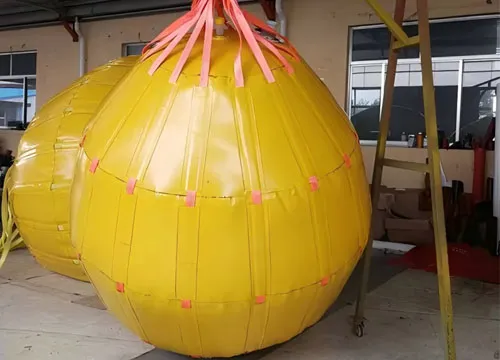 Bolsa de elevación submarina de aire de PVC de 100 toneladas (modelo Parachute Duty)