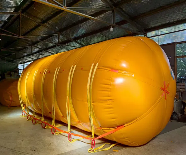 Fabricantes de bolsas de aire flotantes cilíndricas para rescate submarino de 50 toneladas.
