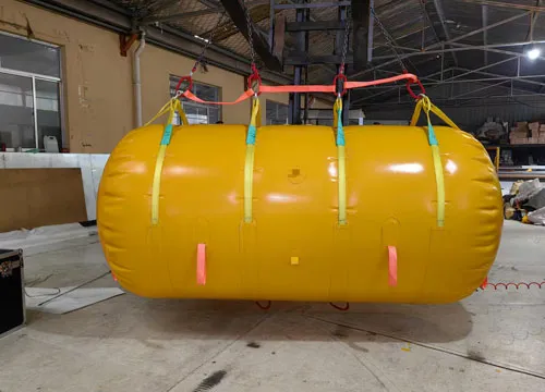Bolsa de flotación con elevación por aire para salvamento marítimo de 10 toneladas