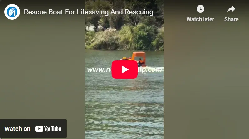 Lancha de rescate para salvamento y rescate